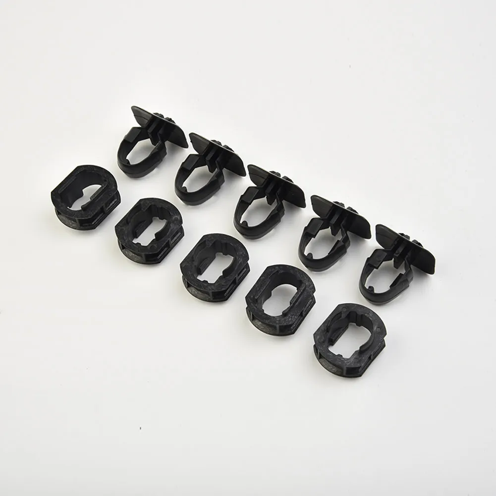 

10pcs Car Interior Accessories Side Skirt Bracket Clips & Grommet Nylon For Mercedes R170 W202 W203 W204 W208 W210 Tools