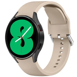 Seamless Silicone Smartwatch Strap and Band Bracelet for Watch 4 Classic 46mm (Milk Tea)