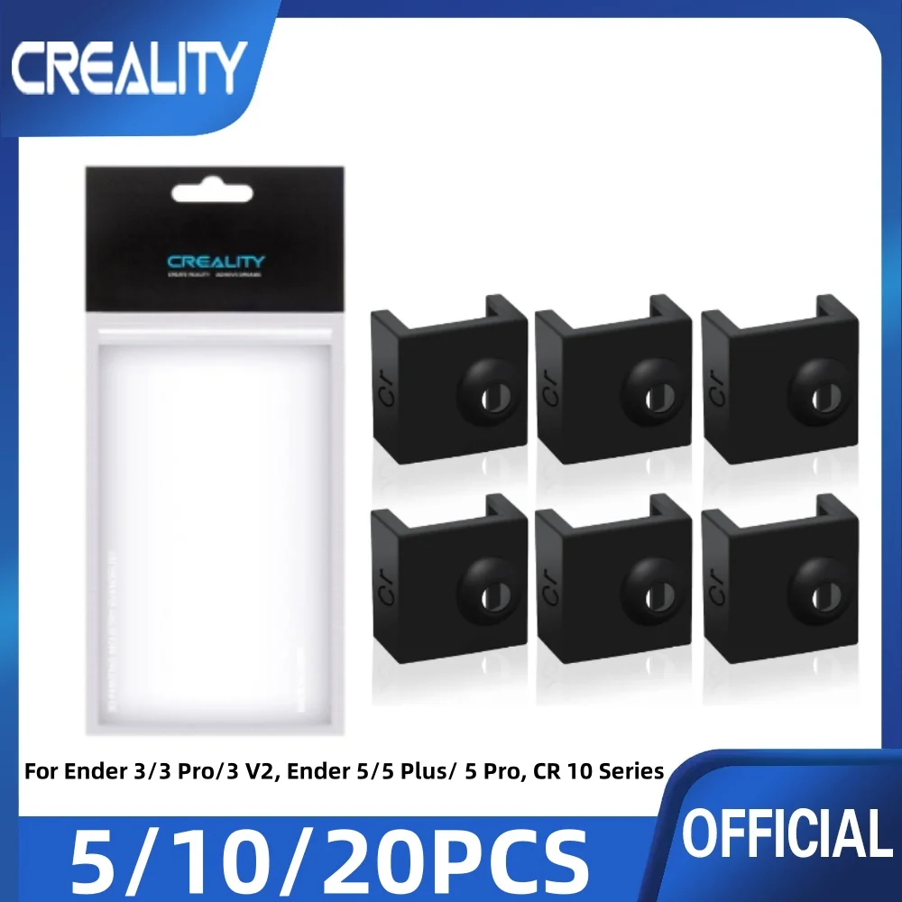 5/10/20pcs 3D Printer Hotend Silicone Sock Heater Block Silicone Cover for Ender 3/Ender 3 Pro/Ender 3 V2/Ender 5 Pro/CR-10