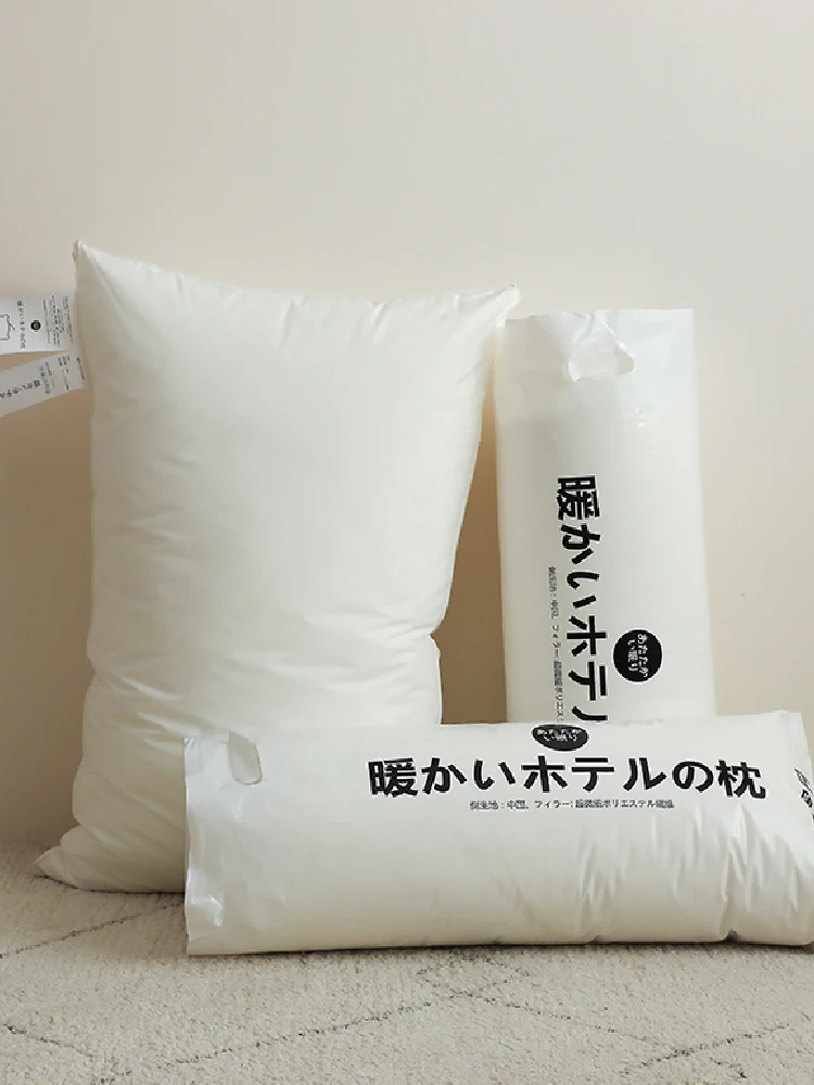 Throw Pillows Simple Japanese All-cotton Pillow To Protect Cervical Vertebra To Help Sleep Super Soft Sleep Pillow Core Soft 5