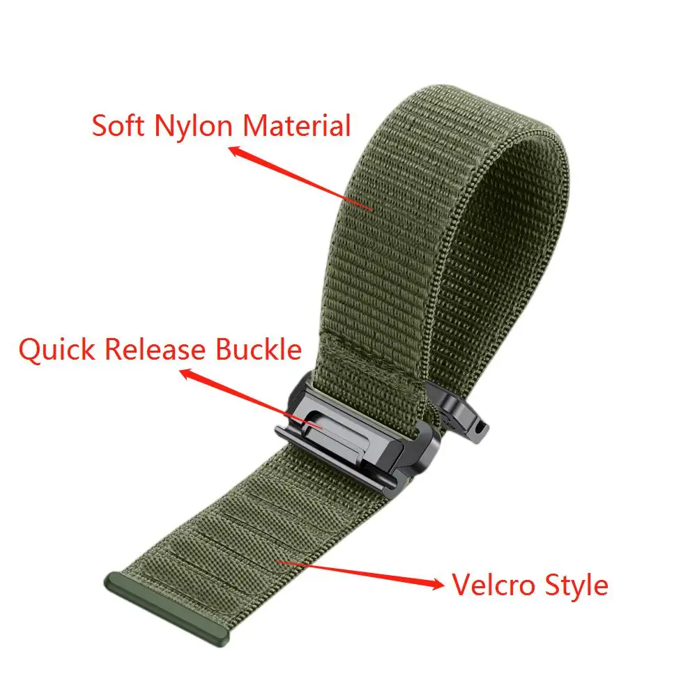 Versatile Nylon Watch Strap, Available in Multiple Sizes