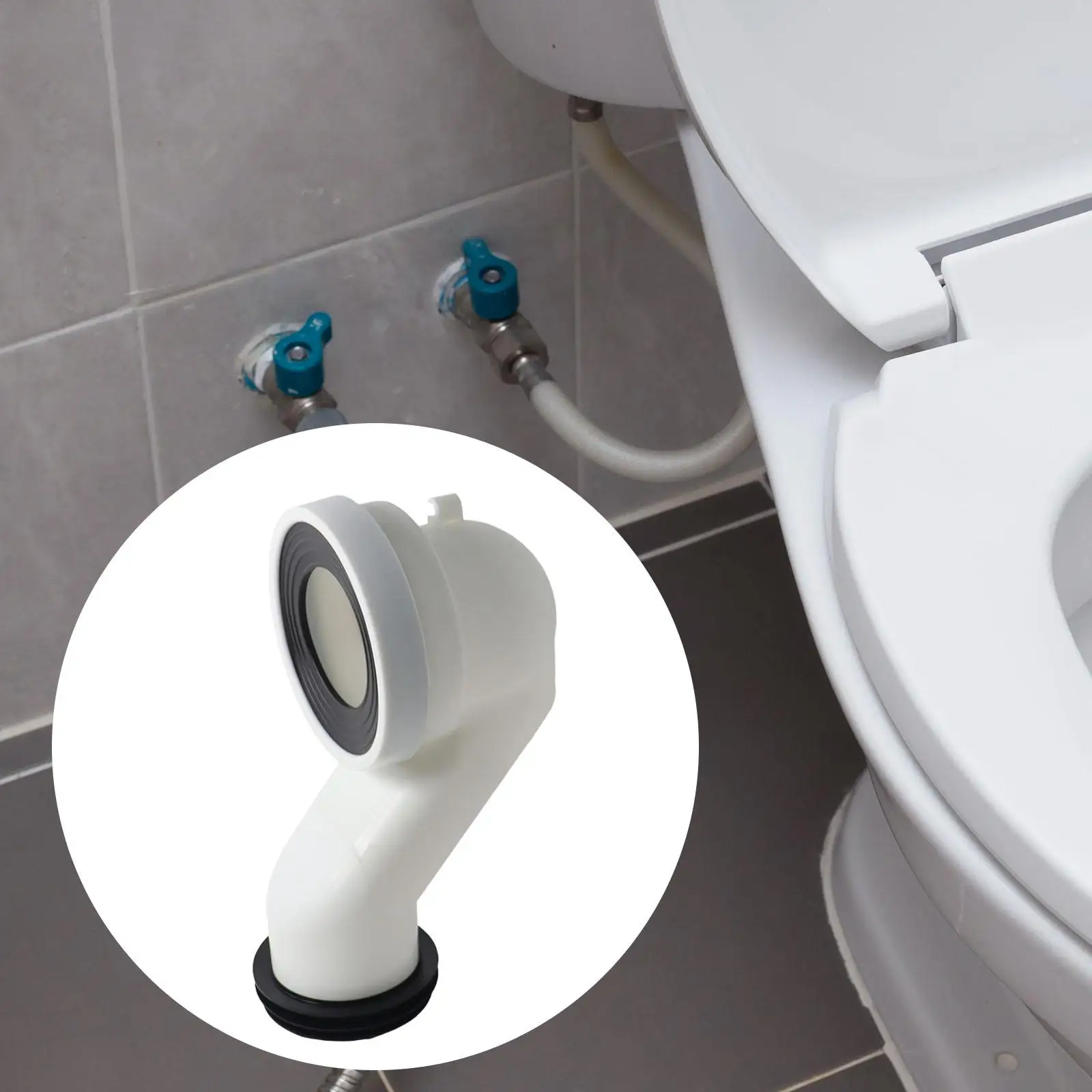 

Toilet Drain Pipe Fittings Bathroom Toilet Parts Sewage Pipe Drainage Systems Toilet Waste Pipe Anti Leakage Adapter Drainer