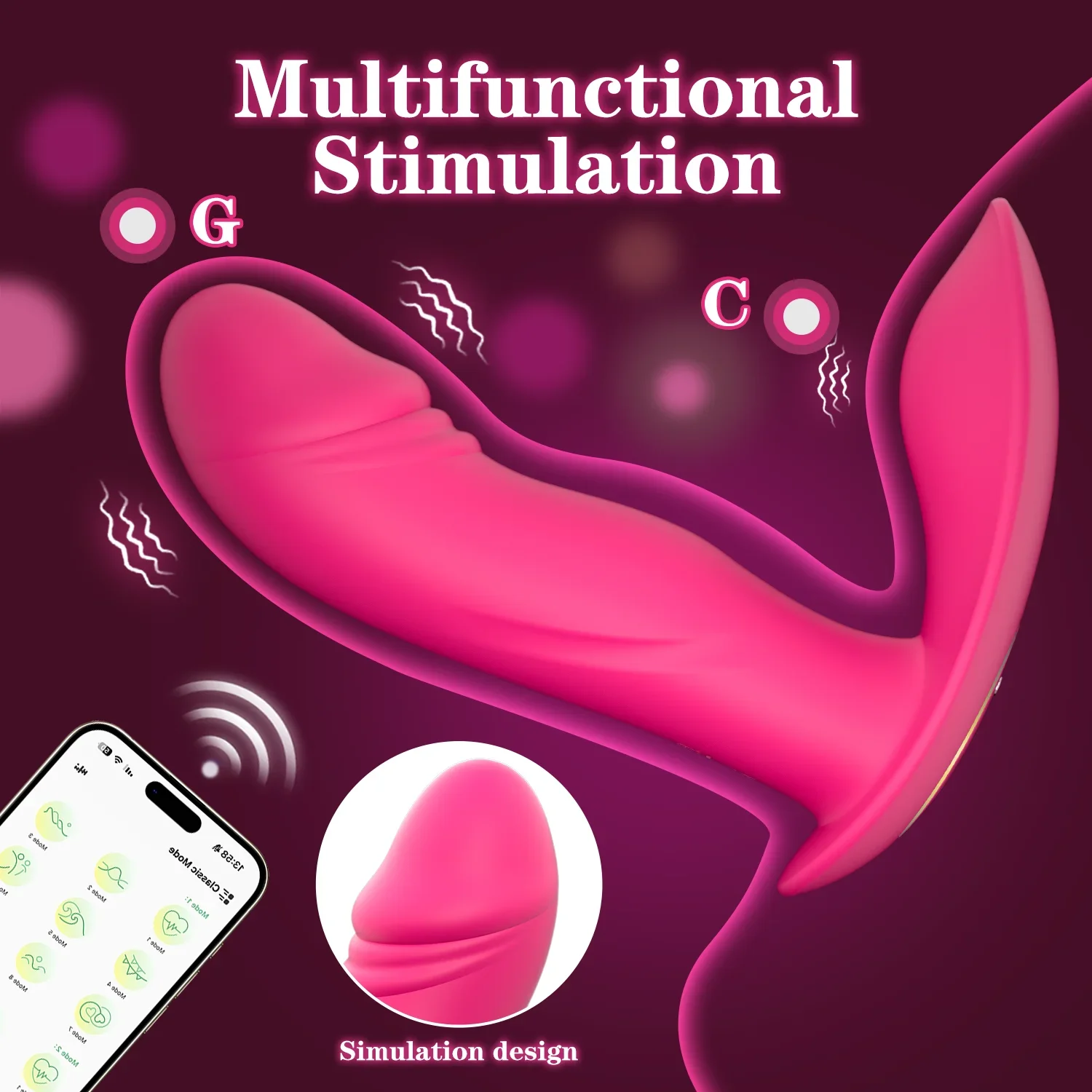 APP Control Vibrator for Women Clitoris Stimulator G-Spot Vagina Massager Butt Plug Vibrating Wearable Adult Female Sex Toy sex toy