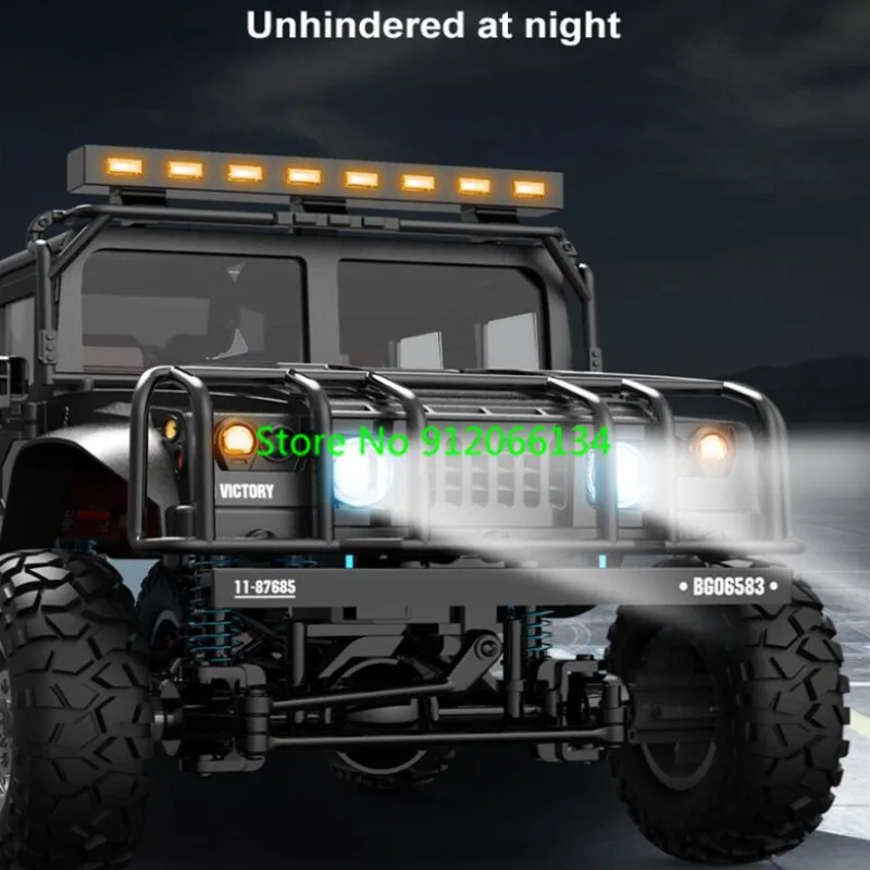 Professional Militar Off-Road Climbing Remote Control Truck 2.4G 1:12 4WD Vehicle High Speed Crawler Racing Metal RC Truck Car 3
