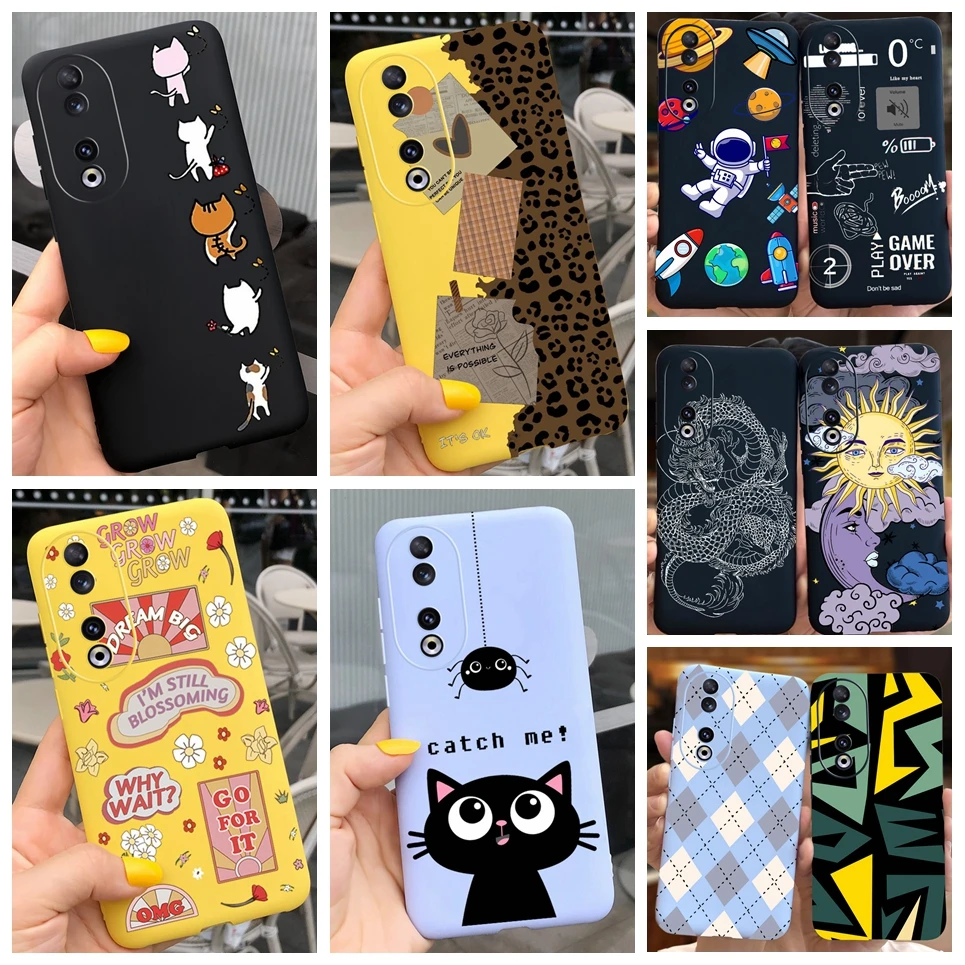 Custodia Morbida In Silicone Per Custodie Honor 90 Pro Huawei Honor 90 5G Cover Posteriore Etui Hot New Fashion Paraurti Per Bambini Per Honor90 90Pro