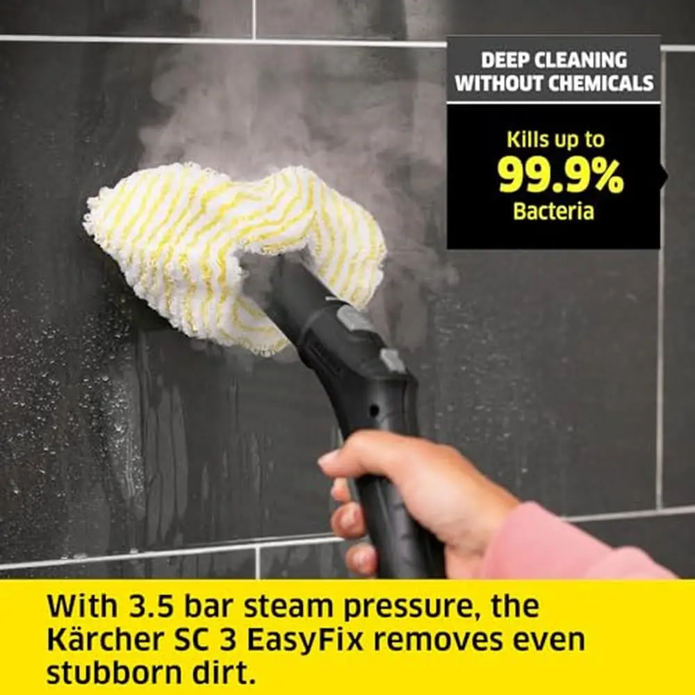 Multi-Purpose SC3 Steam Cleaner w/Attachments Powerful Chemical-Free Heat-Up Steamer Grout Tile Hard Surfaces Deep Clean Kills 4