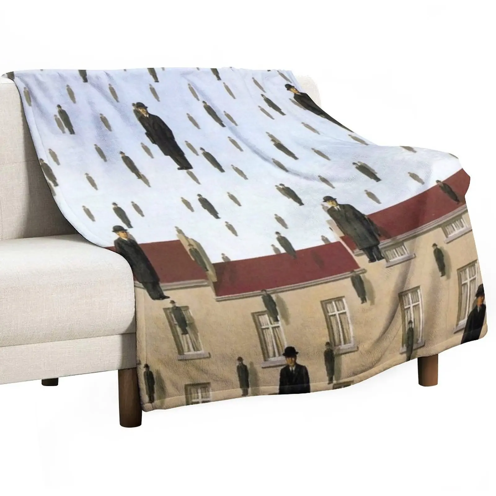 

Оригинальный винтажный принт 1975 от Rene Magritte. Golconda (1953) сюрреалистичность, современное настенное искусство, домашний декор, покрывало разных размеров