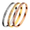 New Design Two Rows of Zircon Bracelet & Bangle For Women Girl Stainless Steel Couple Jewelry Wedding Gift 1
