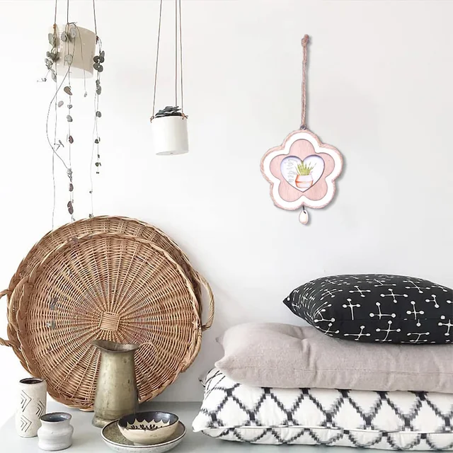 DIY 나무 하트 모양 사진 프레임 펜던트: 홈 데코를 위한 매력적인 액세서리