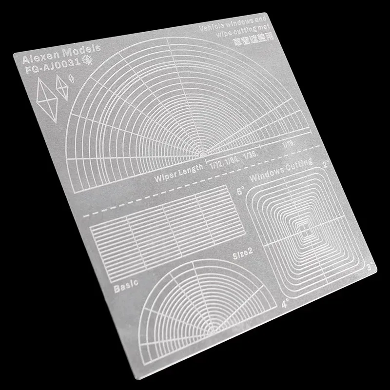 1/32 1/35 1/72 Model Tool Military Tank Vehicle Window Wiper Cover Cutting Metal Pad-Double Side AJ0031 model tools