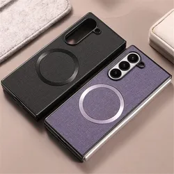 Magnetic Shockproof All - Inclusive Phone Case with MagSafe Wireless Charging Compatibility for Galaxy Z Fold 8 (Black)