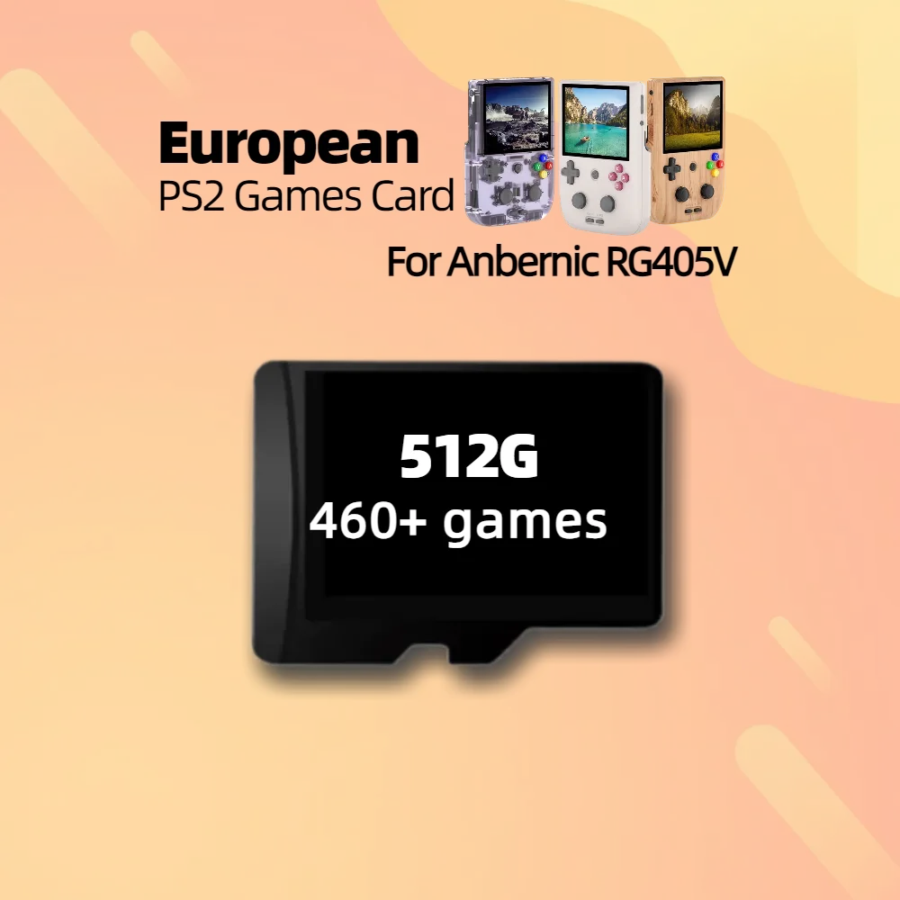 TF Game Card For Anbernic RG405V Memory PS2 Retro Games portable Console Handheld 512G USA EU JP All Collection