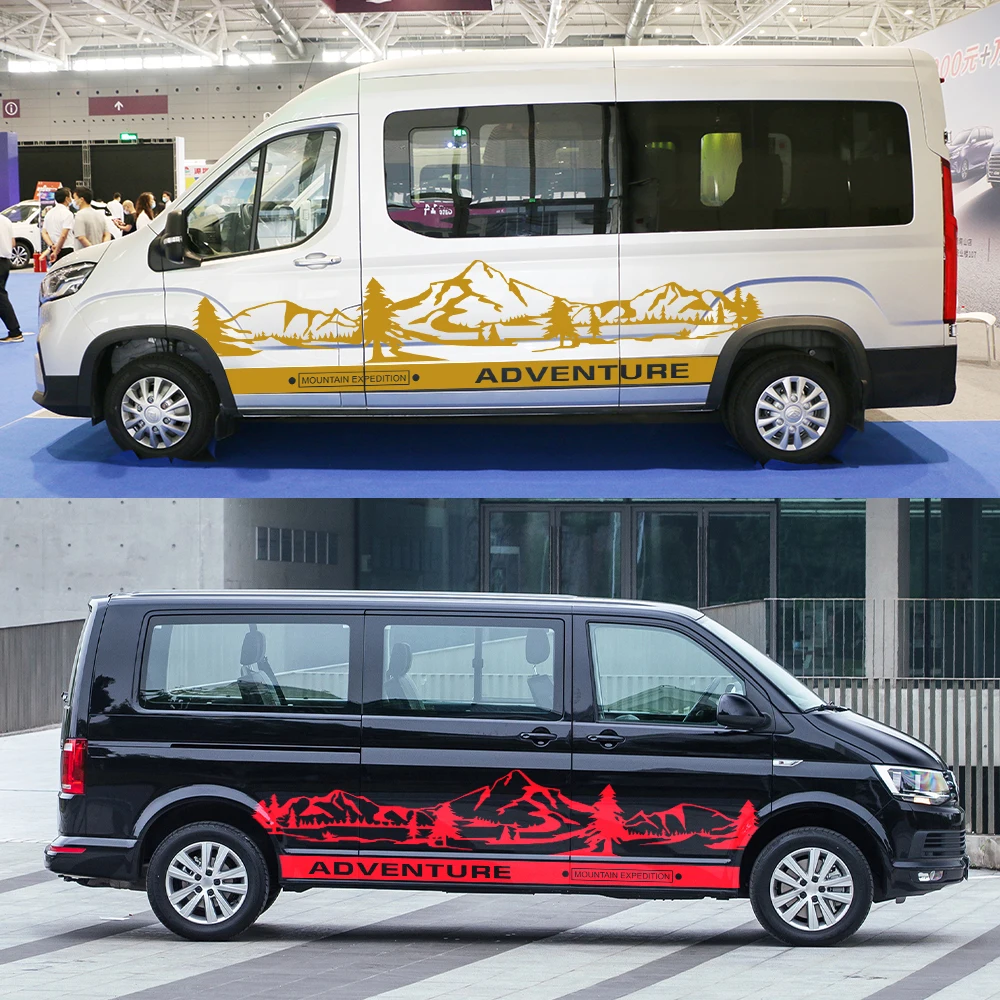 4Pcs/Lot Car Stickers Motorhome Camper Van For Volkswagen VW Transporter T4  T5 T6 Multivan Caravelle DIY Decals Accessories - AliExpress, image size:1000x1000