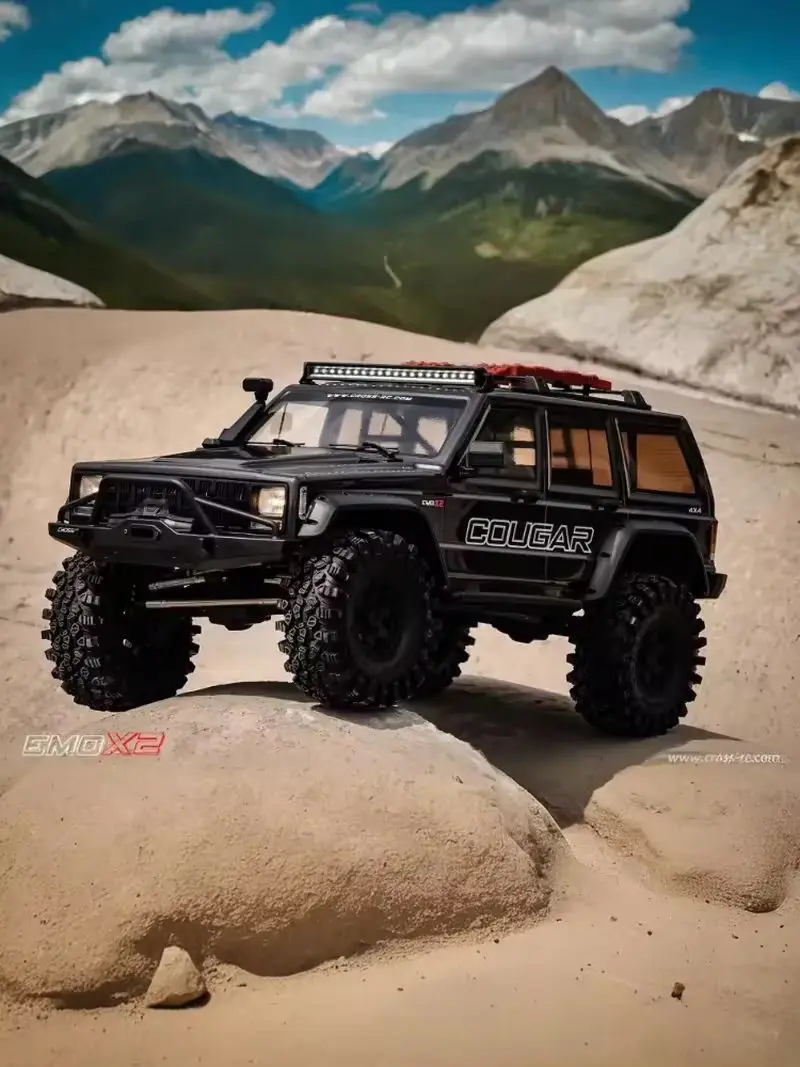Crossrc1: 8new Remote Control Emo X2 Lion 1/8 Climbing Vehicle Off Road Rtr Differential Lock Dual Speed Door Bridge Wade Throat 4