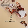 4Pcs/Set Matte Lady PET Washi Tape Pre-Cut Autumn Pumpkin Masking Tape for Stickers Scrapbooking Journal Collage Material 5