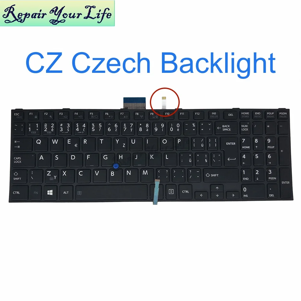 

Czech Hebrew Backlit Keyboard for TOSHIBA R50-C Z50-C tecra A50-C 1KC 1XC A50-C-290 179 C1510G83C000GL5HE G83C000GL5CZ Light New