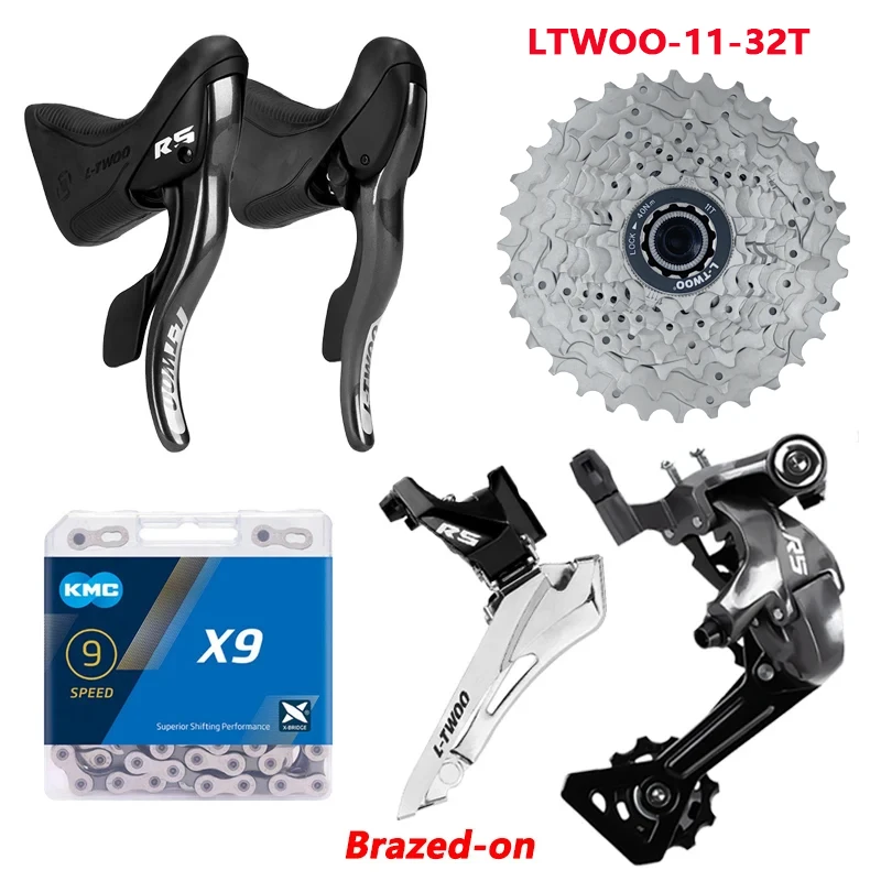 Ltwoo R5 2 × 9スピード道路の自転車グループセットシフターリア