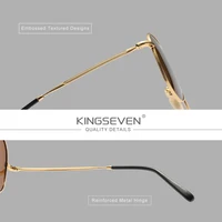 KINGSEVEN pilote hommes lunettes de soleil polarisées grand cadre UV400 lunettes femmes rétro luxe conduite casual mode lunettes extérieures 4