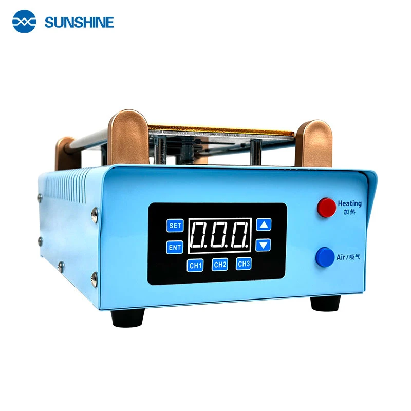 SUNSHINE S-918K 8.5inchPreset Hot Plate Vacuum Separator Machine Strong Suction For iPhone Samsung LCD Display Repair Machine