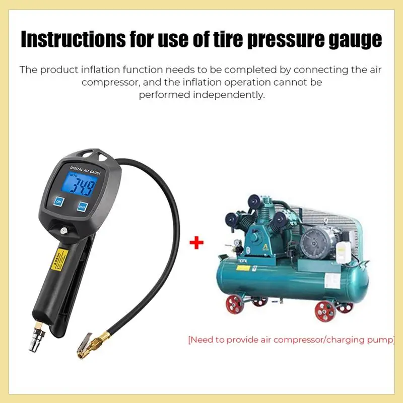 Tire Pressure Gauge Auto Accessories High-Precision Monitoring Inflation Universal Car Tire Manometro