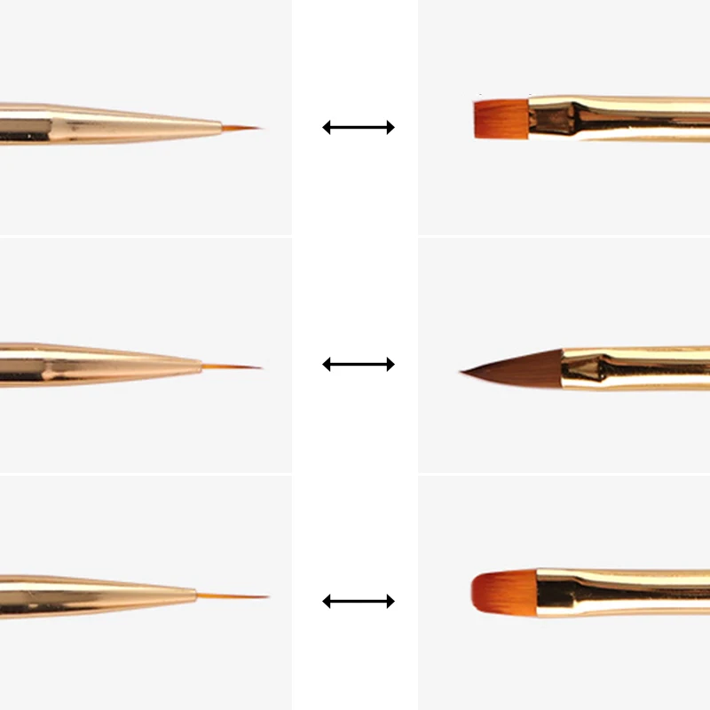 Brosse à Ongles - SQ49707 - Ensemble De Pinceaux Fins - Outils De Manucure - Stylo De Peinture