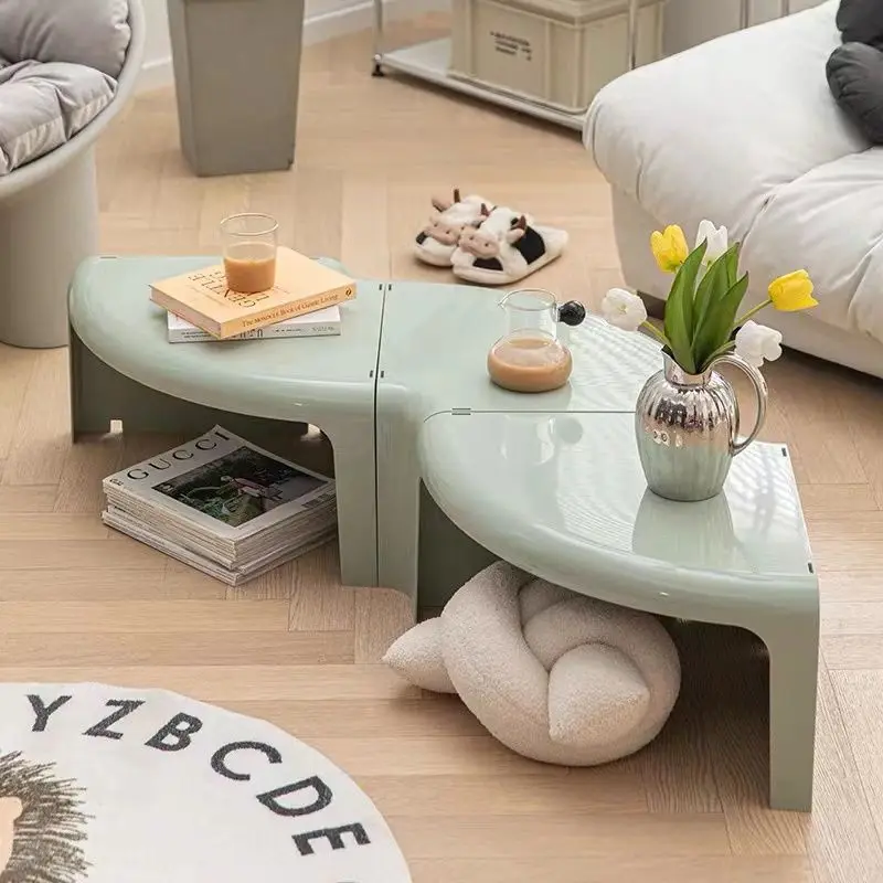 

Nordic Combined Round Creative Splicing Plastic Side Table Nordic Coffee Tables Dining Tables Bedroom Mobile Storage Furniture