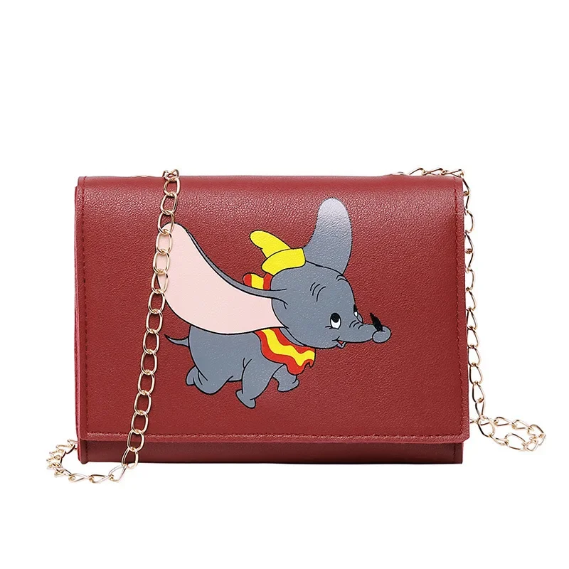 Disney Dumbo cartoon lady messenger bag shoulder pu women fashion handbag minnie shopping bag gift Mobile phone purse