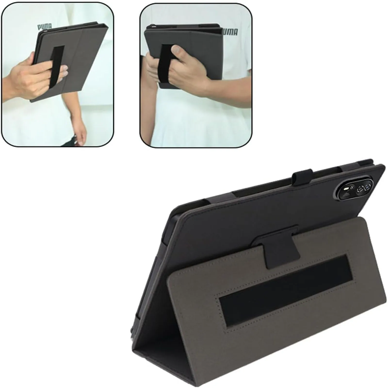 Durable PU Leather Shockproof Tablet Case with Kickstand Function