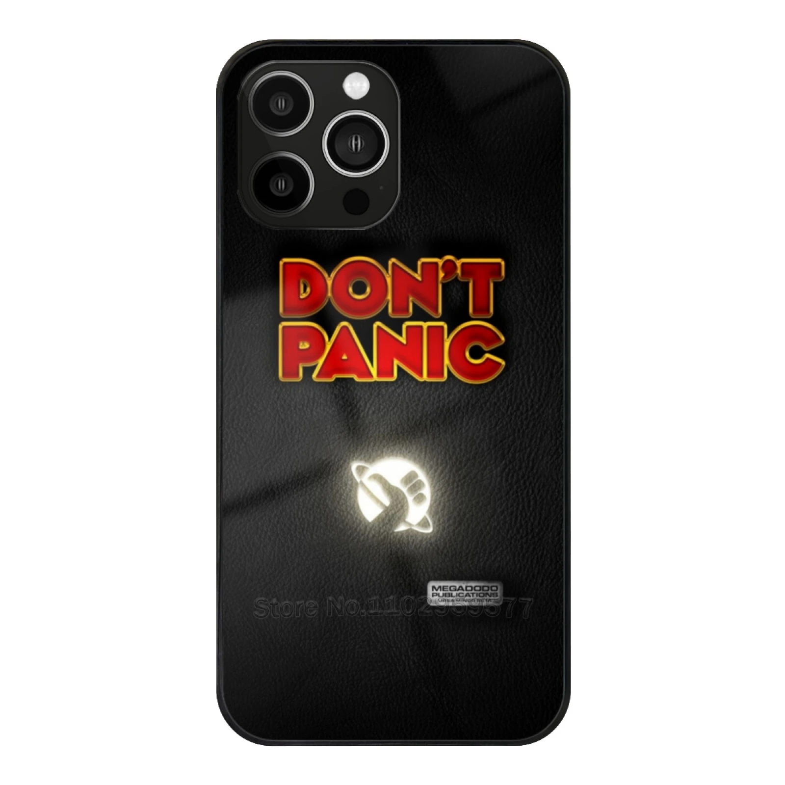 

- The Hitchhiker'S Guide To The Galaxy Phone Version Tempered Glass Shell For Iphone 13 14 12 11 15 Pro Max Mini 8 7 X Xr Xs