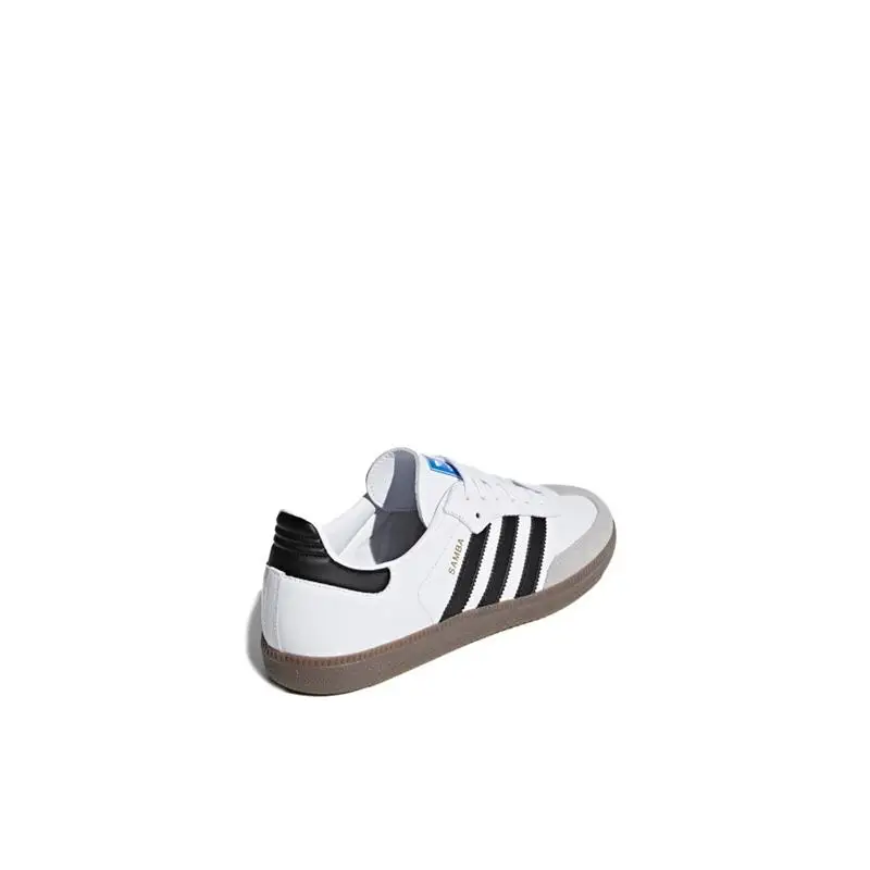 Adidas Originals Samba Men's and Women's Skateboarding Shoes Wear Resistant Low Cut Board Shoes Anti Slip Comfortable White skateboarding shoes