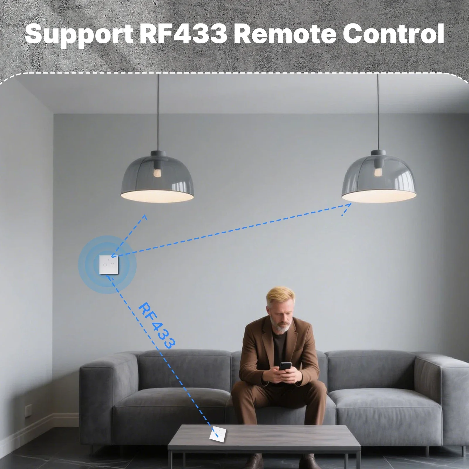 MOES Tuya WiFi مفتاح الإضاءة الذكي الزجاج اللمس سل...