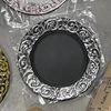 European Banquet Plates Plastic Charger For Home Dinner Table Decor Wedding Party Cake Tray Hotel Western Mats 13inch 100pcs 5