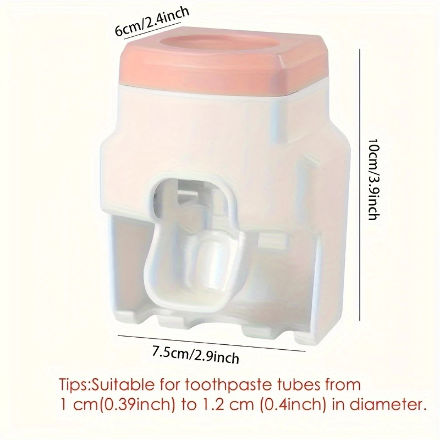 1pc Wall-mounted Automatic Toothpaste Dispenser-Convenient Squeezer, Spacious Toothbrush Holder, Compact Bathroom Organizer &