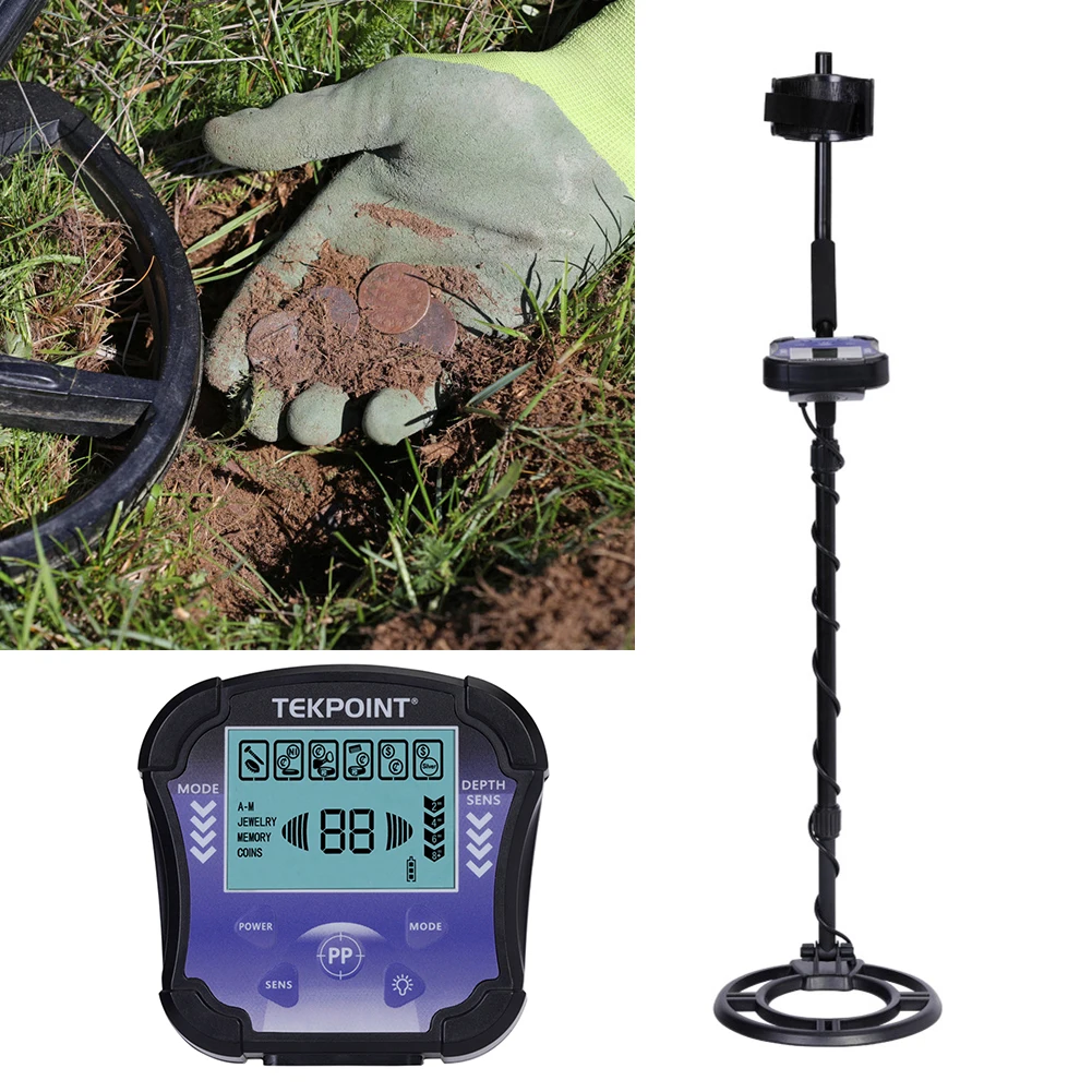 New Metal Detector MD8030 10 inch Underground Gold Detectors LCD