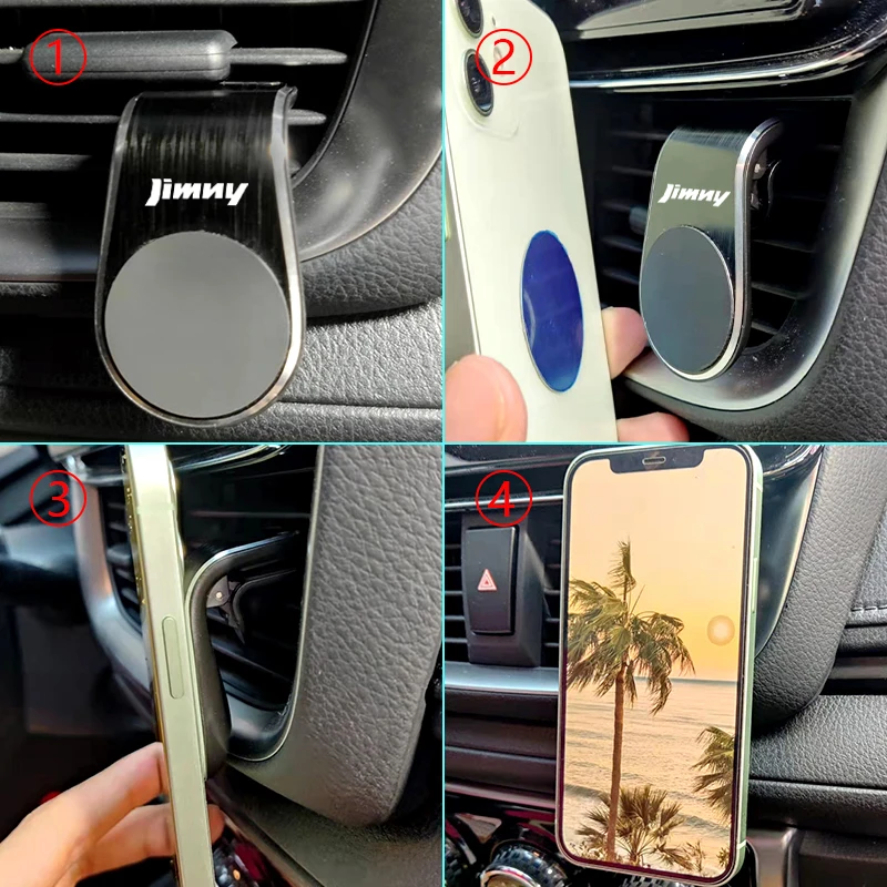 Магнитный автомобильный держатель JKHNN для Suzuki Rhino JIMNY JA11 JB31 JB33 JB43 JB23 JB64 JB74 клипса для вентиляционного отверстия поставляется с мини-держателем (art.: 3920bb4e6526b) - 3920bb4e6526b