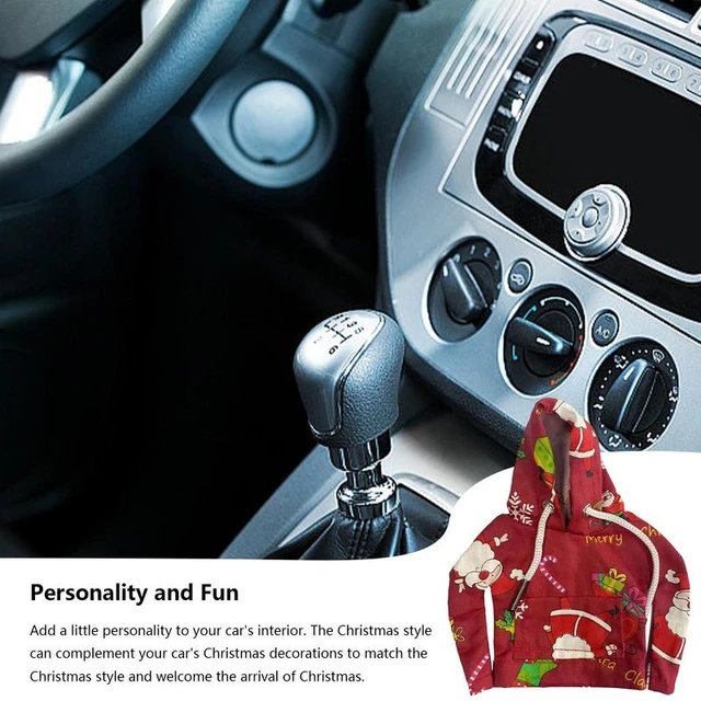 Christmas Car Shifter Hoodie Cover Portable Gearstick Shifter Knob Hoodie  Cover Universal Gear Stick Decoration Car Accessories - AliExpress