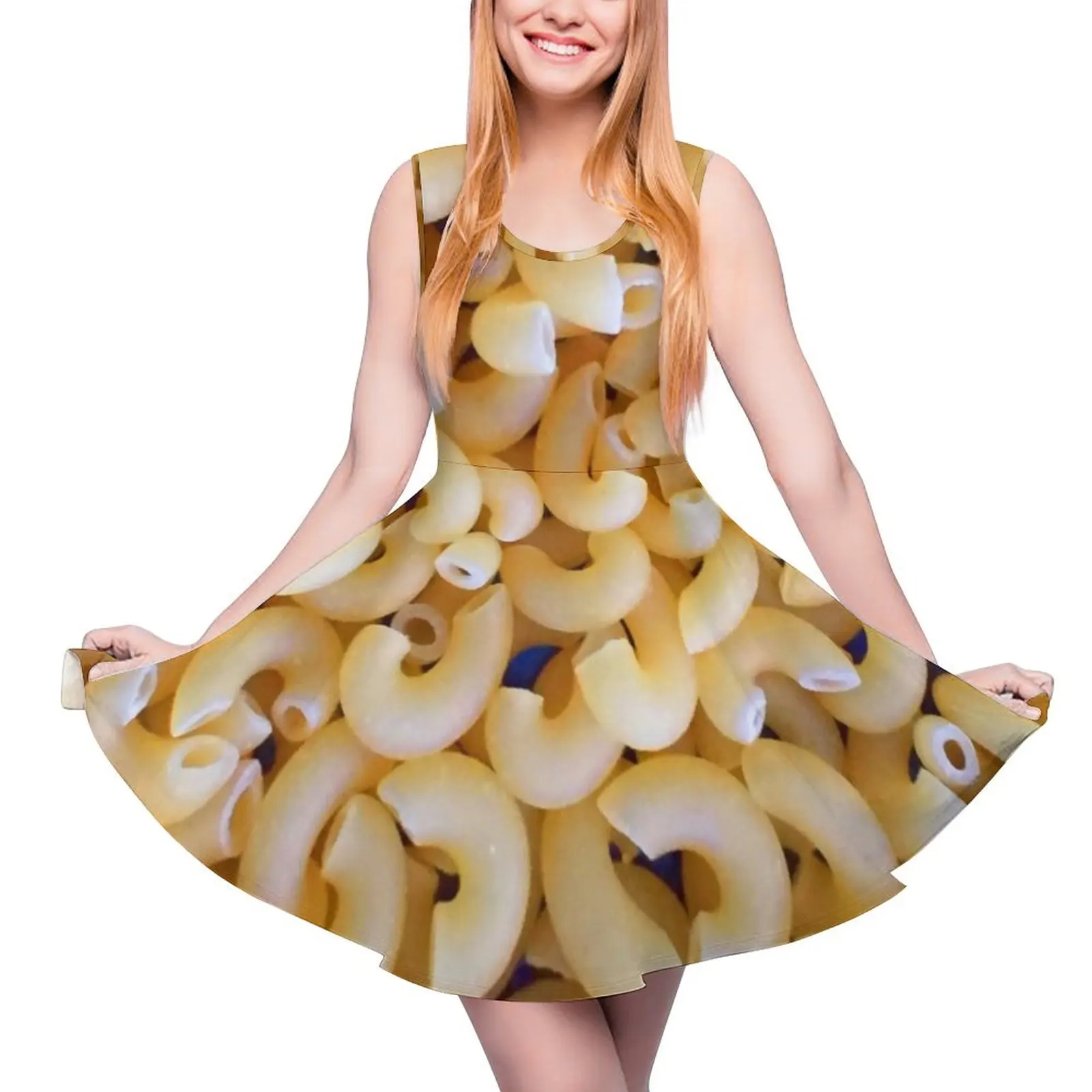 

Платье без рукавов Macaroni, женское роскошное летнее платье, женские платья