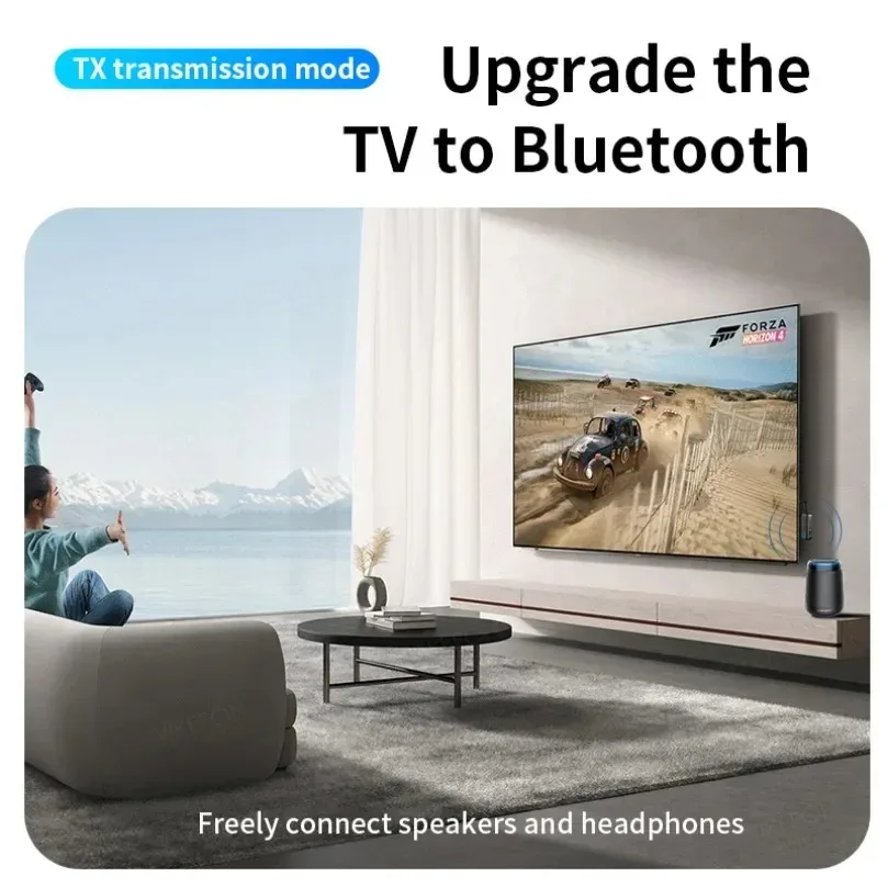 VIKEFON 2-in-1 Bluetooth 5.4 Airplane Transmitter Receiver Wireless Bluetooth Adapter-Use with Any 3.5MM Jack on Flight TV