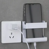 Boîte de rangement arina pour télécommande de climatiseur TV, sans poinçon, montage mural, chargement de téléphone portable, finition S6 2