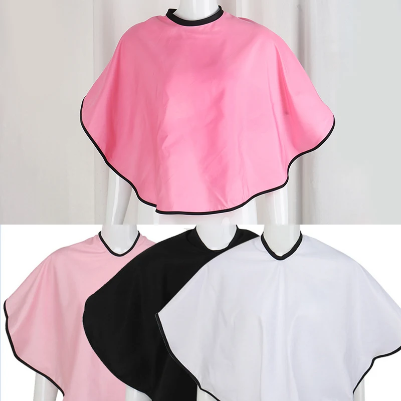 【AD】정전기 방지 이발사 헤어 커팅 커버 재사용 가능한 방수 염색 헤어 숄 헤어 스타일링 살롱 도구 미용 컬러 앞치마