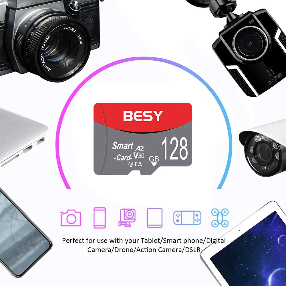 클래스 10 U3 V30 방수 메모리 SD 카드 32GB 64GB 128GB 256GB 고속 마이크로 TF/SD 카드 (휴대폰, 노트북, 카메라용)