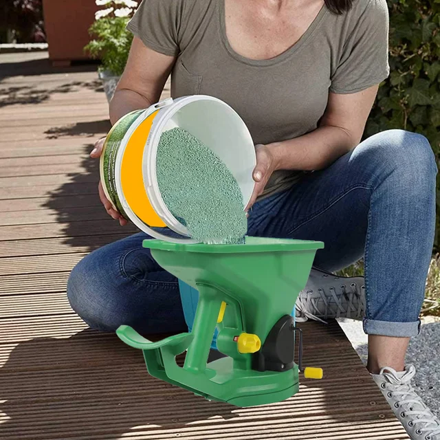 Kézi Vetőmag -Terjedő Kertészkedés Hordozható Kis Üzemeltetett Gyepmező Műtrágya Applikátor 1.5L Kézikönyv - Image 3