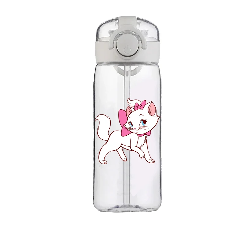 Disney Marie Cat Straw Cup for Boys Girls Children Anti-drop and High Temperature Resistant Large-capacity Convenient Water Cup 2