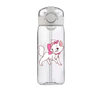 Disney Marie Cat Straw Cup for Boys Girls Children Anti-drop and High Temperature Resistant Large-capacity Convenient Water Cup 2