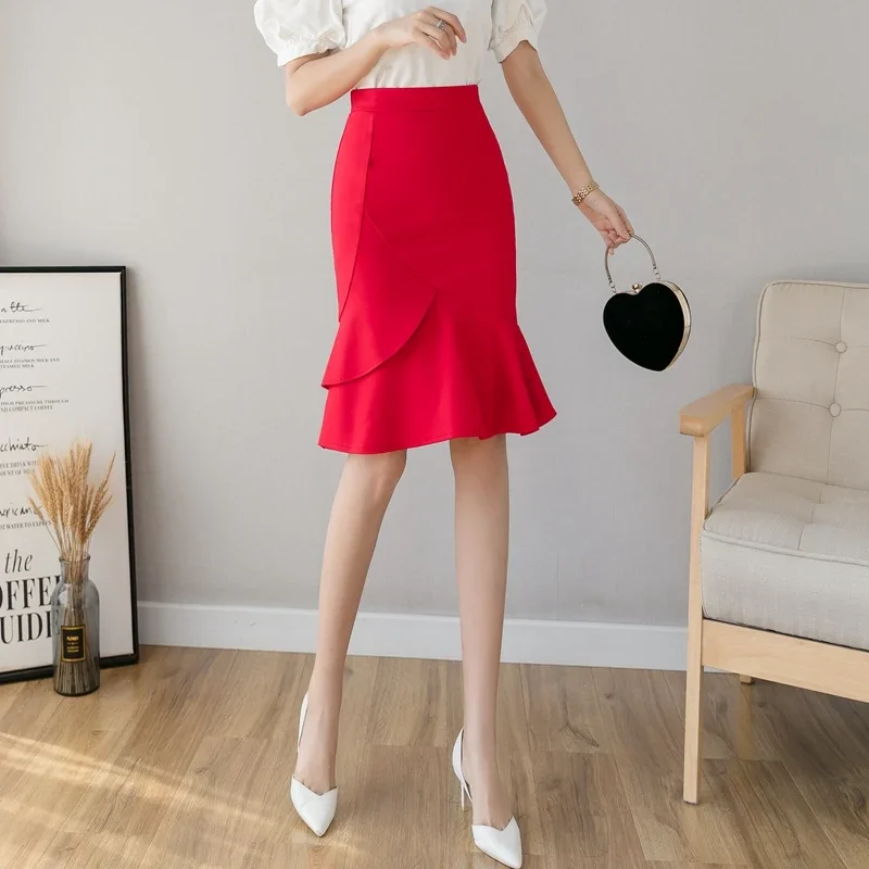 Oversized Black Mermaid Skirts Womens 2024 Fashion Spring Oversized Black Mermaid Skirts Womens 2024 Fashion Spring