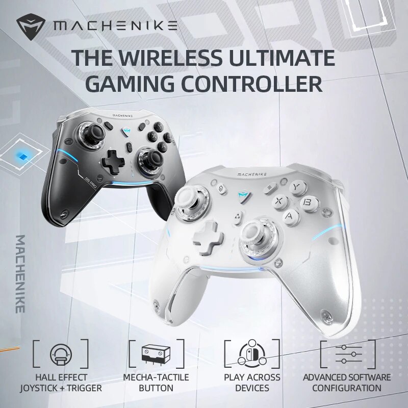  Gamepad Wireless Gaming Controller Machenike G5 Pro Elite Hall Trigger Joystick Mecha-Tactile Buttons For Switch PC Android IOS 