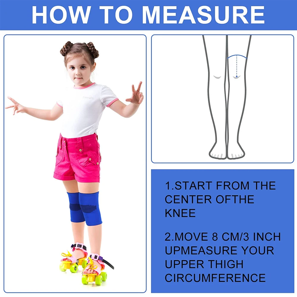 Kids Knee Compression Sleeve, Kids Knee Brace Children Support, Child Pads for Basketball,Volleyball,Sports,Gymnastics