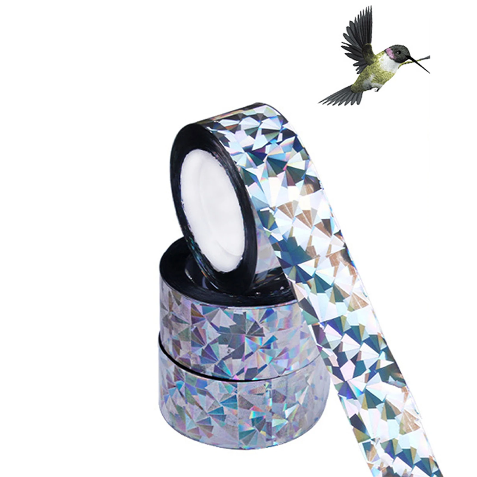 80M Bird Repellent Scare Tape Repeller Ribbon Humane Scarer Pigeons Duck Fox 1pcs bird repellent tape