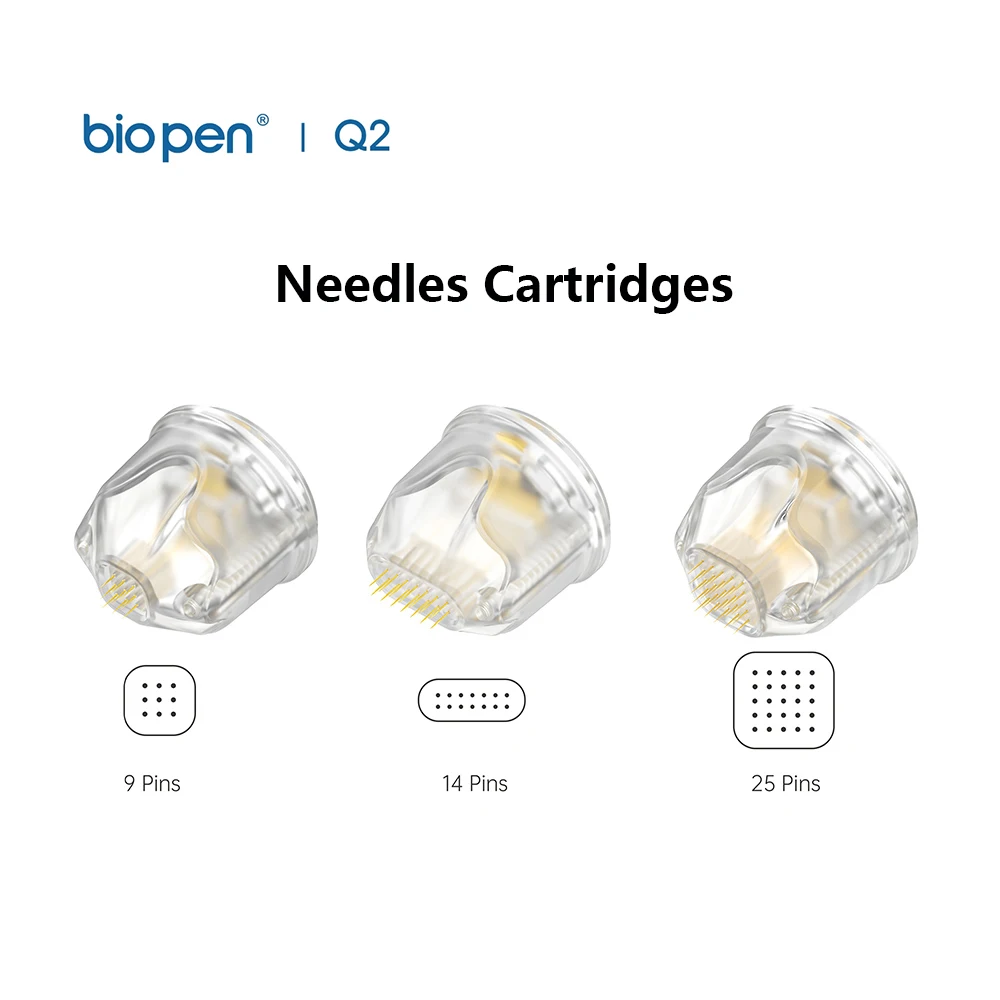 Cartucce Ad Ago Bio Pen Q2-Ekai Original Bio.Pen Q2 Parti Di Ricambio Aghi Microneedling