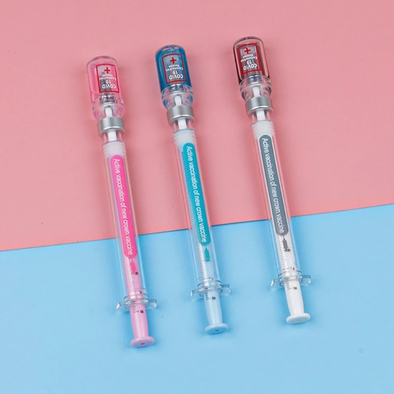 Zufällige 1-Spritzenstifte, kreativer Spaßstift, Neuheit, medizinische Kugelschreiber, Geschenk für Krankenschwestern, Krankenschwester, Arzt, Rollenspiel, Partyzubehör – Detail 6